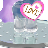 Unicorn Love Figurine | Handcrafted Glass Unicorn Gift with Crystals