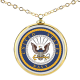 U.S. Navy Emblem Necklace Military Gift for Sailor or Veteran