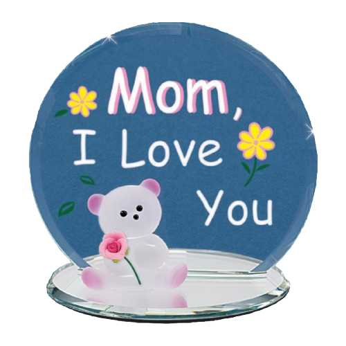 Glass Baron Bear Mom I Love You, Mother's Day Special