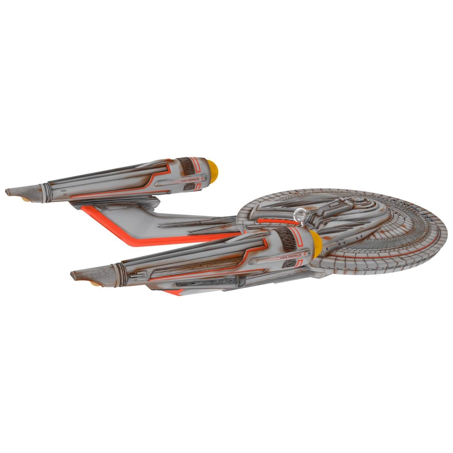 Hallmark Keepsake 2017 STAR TREK BEYOND U.S.S. Franklin Christmas Ornament With Light