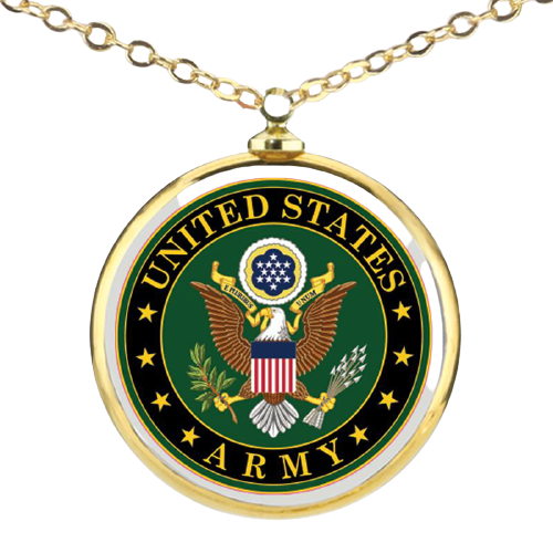 Glass Baron U.S. Army Necklace