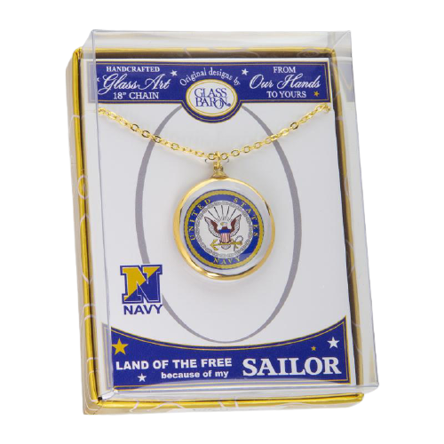 Glass Baron U.S. Navy Necklace