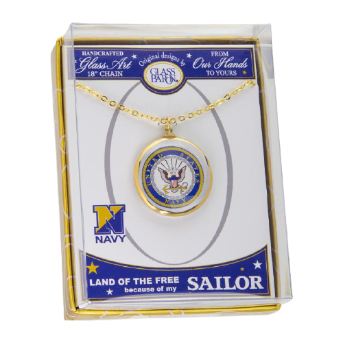 U.S. Navy Emblem Necklace Military Gift for Sailor or Veteran