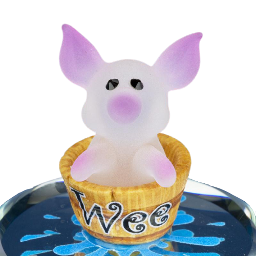 Glass Baron Hancrafted Pig Figurine