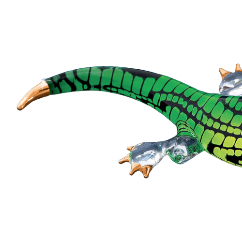 Glass Baron Big Snapper Gator Handcrafted Figurine