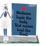 Handcrafted Glass Nurse Figurine Heartfelt Gift for Nurses