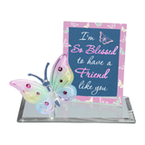 So Blessed Butterfly Figurine Glass Gift for Friends & Loved Ones