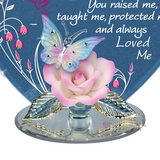 Handmade Crystals Butterfly Figurine, Mother's Day Gift, Pink Butterfly Figurine, Keepsake Gifts