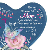 Handmade Crystals Butterfly Figurine, Mother's Day Gift, Pink Butterfly Figurine, Keepsake Gifts