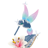 Handcrafted Glass Hummingbird with Lily Sweet Bird Gift