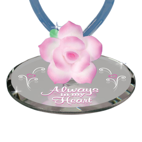 Always in My Heart Butterfly Rose Figurine Memorial Gift Sympathy Gift