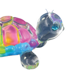 Snow Cone Turtle Glass Figurine Colorful Handcrafted Animal Gift