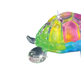 Snow Cone Turtle Glass Figurine Colorful Handcrafted Animal Gift