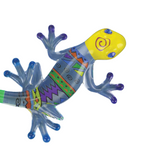Southwest Gecko Handcrafted Glass Figurine with Crystals