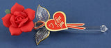 Handmade Red Rose I Love You Figurine Flower Gift Mother's Day Flower Gift Anniversary & Wedding Gift