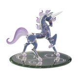 Fairy Tale Unicorn Figurine Handcrafted Glass Gift with Crystals