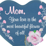 Mothers Day Gift for Mom, Rose Figurine, Family Keepsake Gift, Home Decor, Handcrafted Rose, Flower Mom Gifts