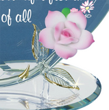 Mothers Day Gift for Mom, Rose Figurine, Family Keepsake Gift, Home Decor, Handcrafted Rose, Flower Mom Gifts