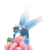 I Love You Mom Hummingbird Figurine Glass Rose Gift for Mother