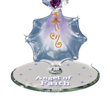Angel of Faith Figurine Handcrafted Angel Decor Glass Figurine Holiday Gift