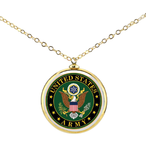 Glass Baron U.S. Army Necklace