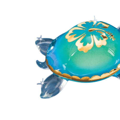 Sea Turtle Aloha Glass Handcrafted Figurine