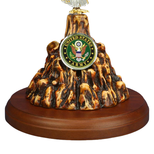 Glass Baron U.S. Army Eagle Military Collectible Figurine