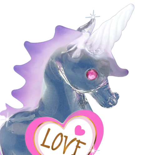 Glass Baron Unicorn Figurine Accented with Genuine Crystals