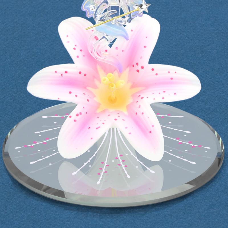 Glass Baron Fairy Collectible Figurine with Crystals Accents