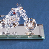 Glass Motorcycle Figurine – Handcrafted Biker Gift Decor