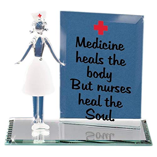 Nurse Figurine, Glass Nurse Gift, Nurse Graduation Gift, Handcrafted Gift