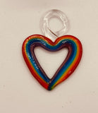 Love Is Love Rainbow Glass Christmas Tree Figurine 6”