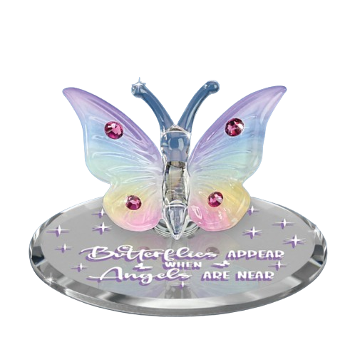 Crystal Butterfly, Butterfly Angels Figurine, Handmade Butterfly, Glass Rainbow Butterfly, Mother’s Day, Holiday Gift, Home Decor