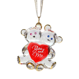 Romantic bear ornament gift for couples