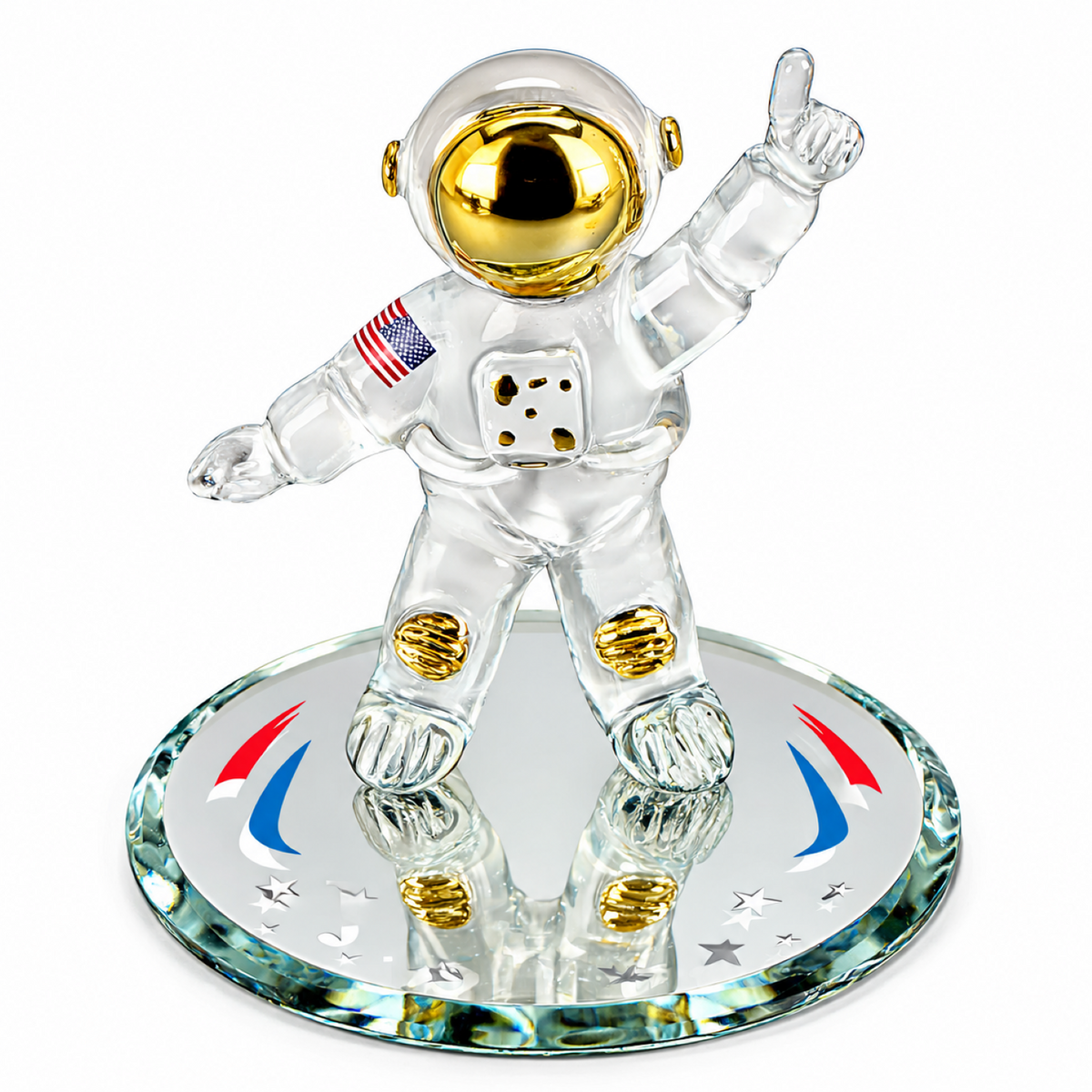 Glass Astronaut Figurine, Space Decor, Space Lover Gift