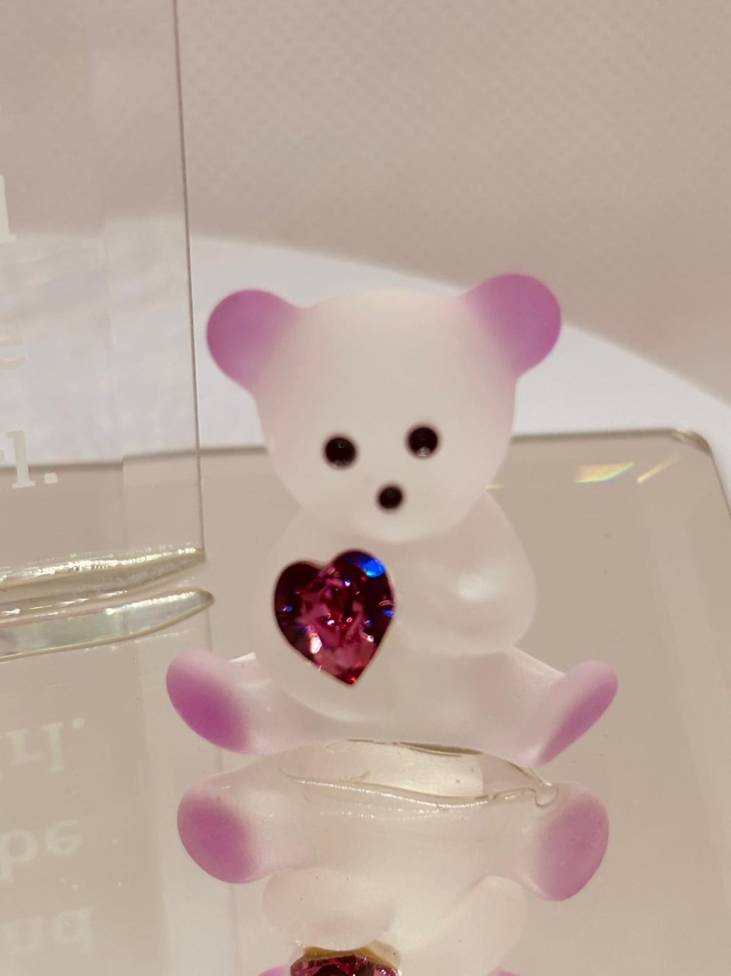Daddy’s Little Girl Bear Glass Figurine | Handcrafted Gift for Daughter