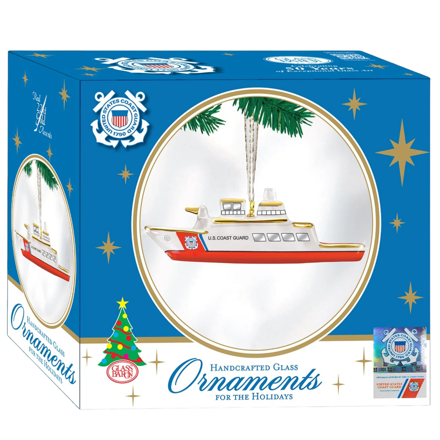 U.S. Coast Guard Cutter Ornament | Official Licensed Military Christmas Decor