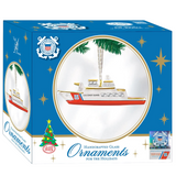 Coast Guard Ornament Christmas U.S. Coast Guard Cutter Ornament, Holiday Home Decor Gift