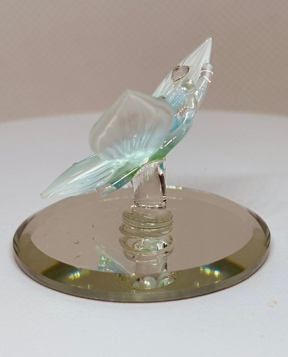 Beautiful Butterfly Glass Figurine | Handcrafted Crystal Butterfly Decor