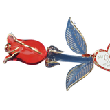 Handcrafted Red Rose with Gold Ribbon Wife, My Love My Best Friend Gift