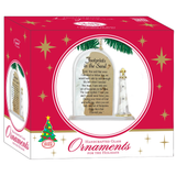 Footprints in the Sand Glass Ornament | Inspirational Lighthouse Decor & Gift