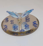 Blue Glass Butterfly Figurine | Handcrafted Nature-Inspired Decor