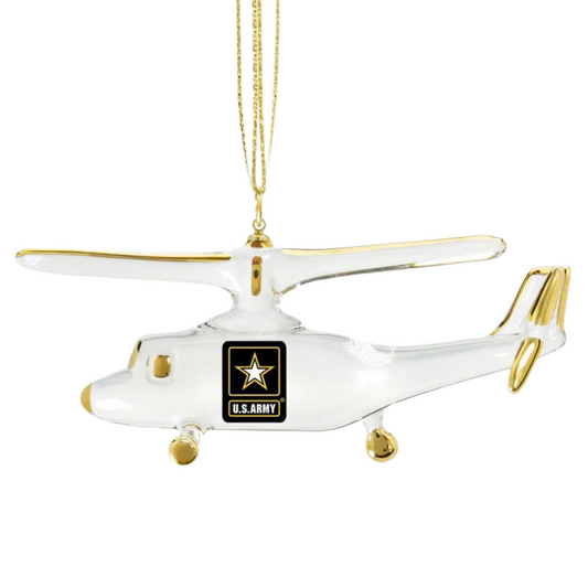 U.S. Army Helicopter Ornament Handcrafted Military Keepsake Gift