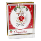 Bear Couple “You and Me” Ornament | Handcrafted Glass Love Décor