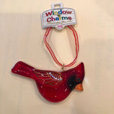 Glass Cardinal Ornament Handcrafted Cardinal Figurine Holiday Gift