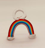 Love Is Love Rainbow Glass Christmas Tree Figurine 6”