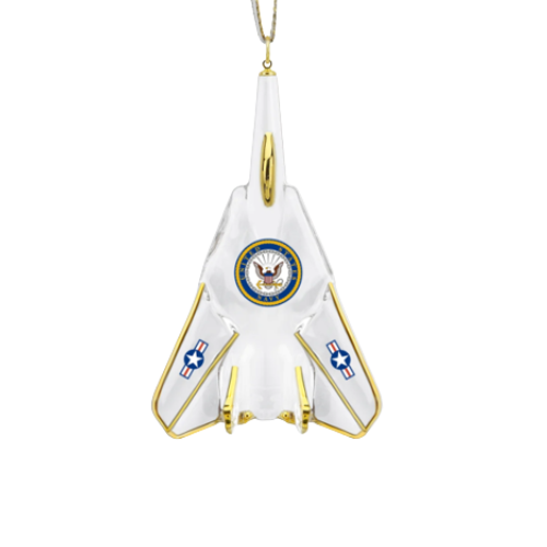 Military Ornament, Veteran Navy Ornament, Gift for Veteran, Handcrafted Christmas Ornament, Jet Ornament