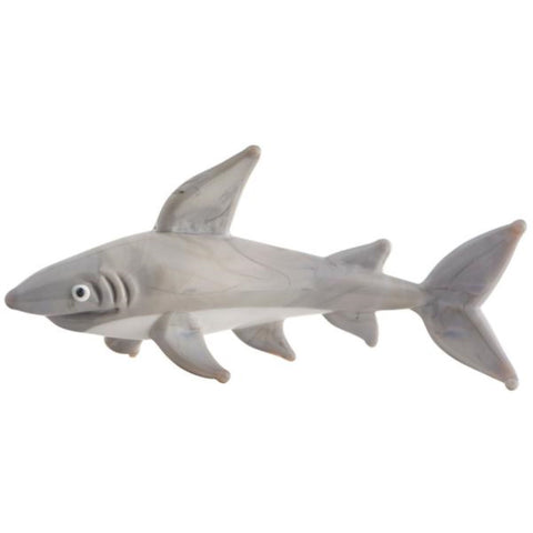 Milano Art Glass Shark Figurine Blown Glass Ocean Decor