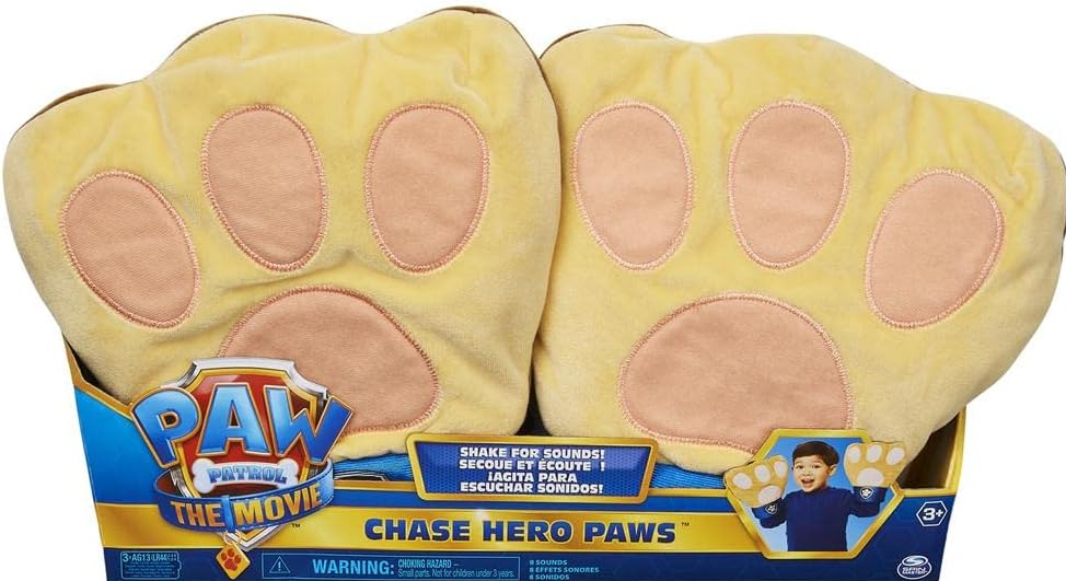PAW Patrol Chase Hero Paws Movie Plush Toy with 10 Sounds and Phrases for Pretend Play