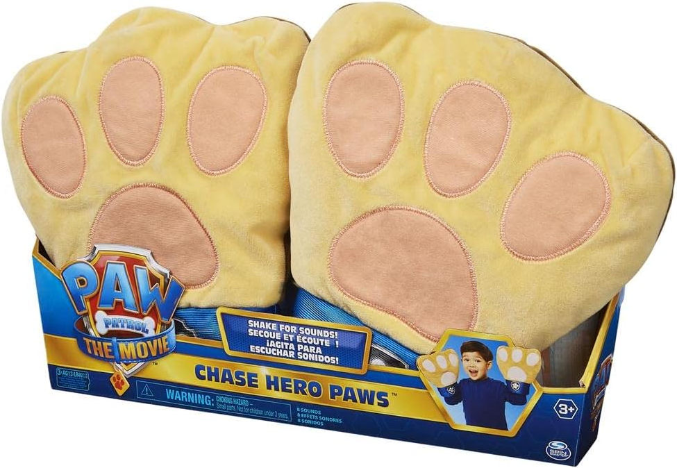 PAW Patrol Chase Hero Paws Movie Plush Toy with 10 Sounds and Phrases for Pretend Play